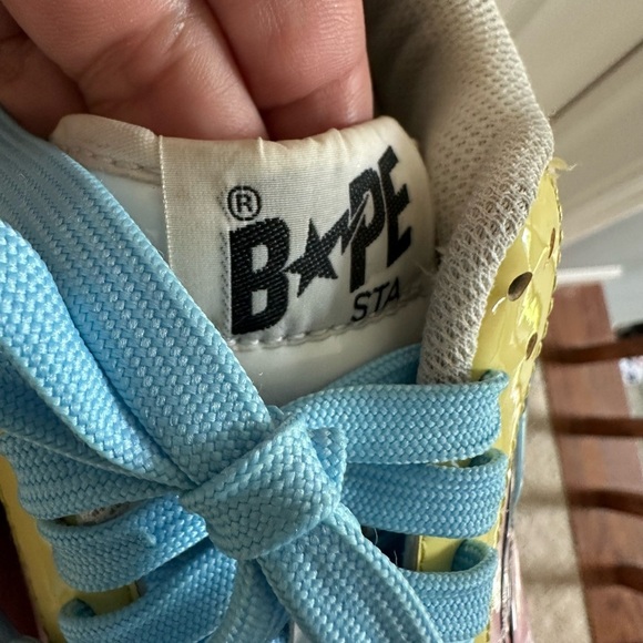 Authentic A Bathing Ape Bape Sta Low M2 20th Anniversary Patent Pink Mens size 8 main image 8
